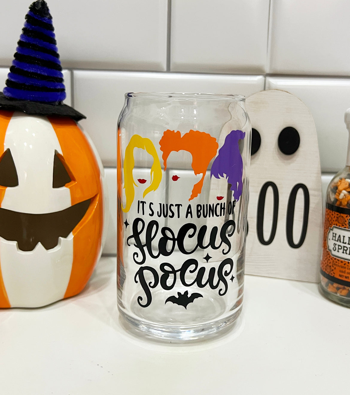 Hocus Pocus Inspired Coffee Glass